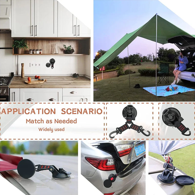 Heavy Duty Vacuum Suction Cup With Hook