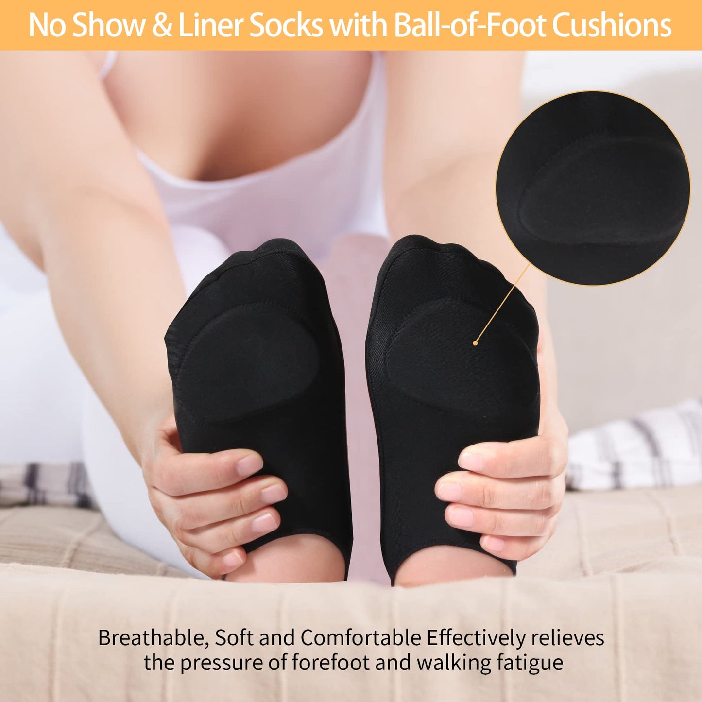 Sock-Style Ball Of Foot Cushions For Women