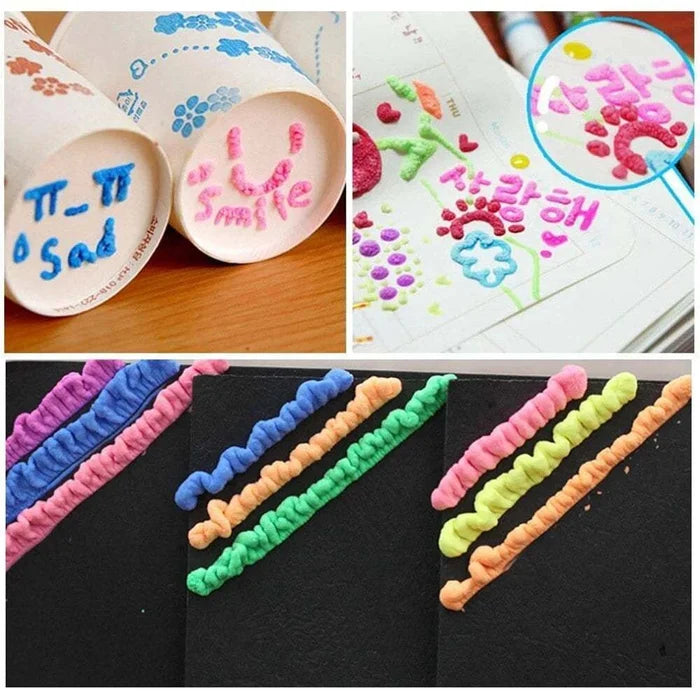 DIY Bubble Popcorn Drawing Pens (6 PCS)