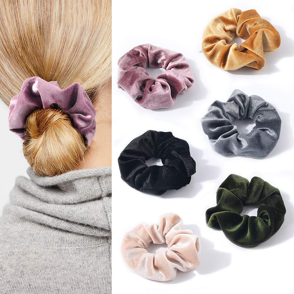 Velvet Hidden Secret Pocket Scrunchie With Zipper