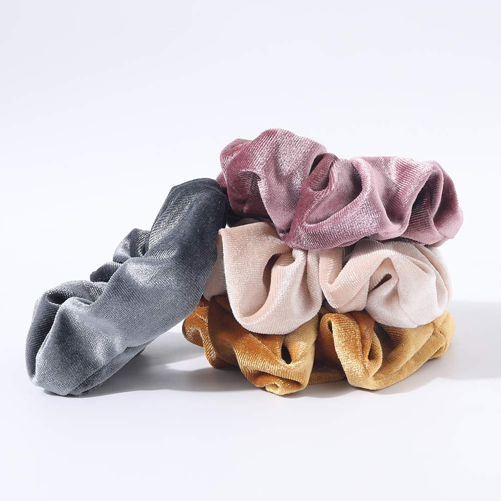 Velvet Hidden Secret Pocket Scrunchie With Zipper