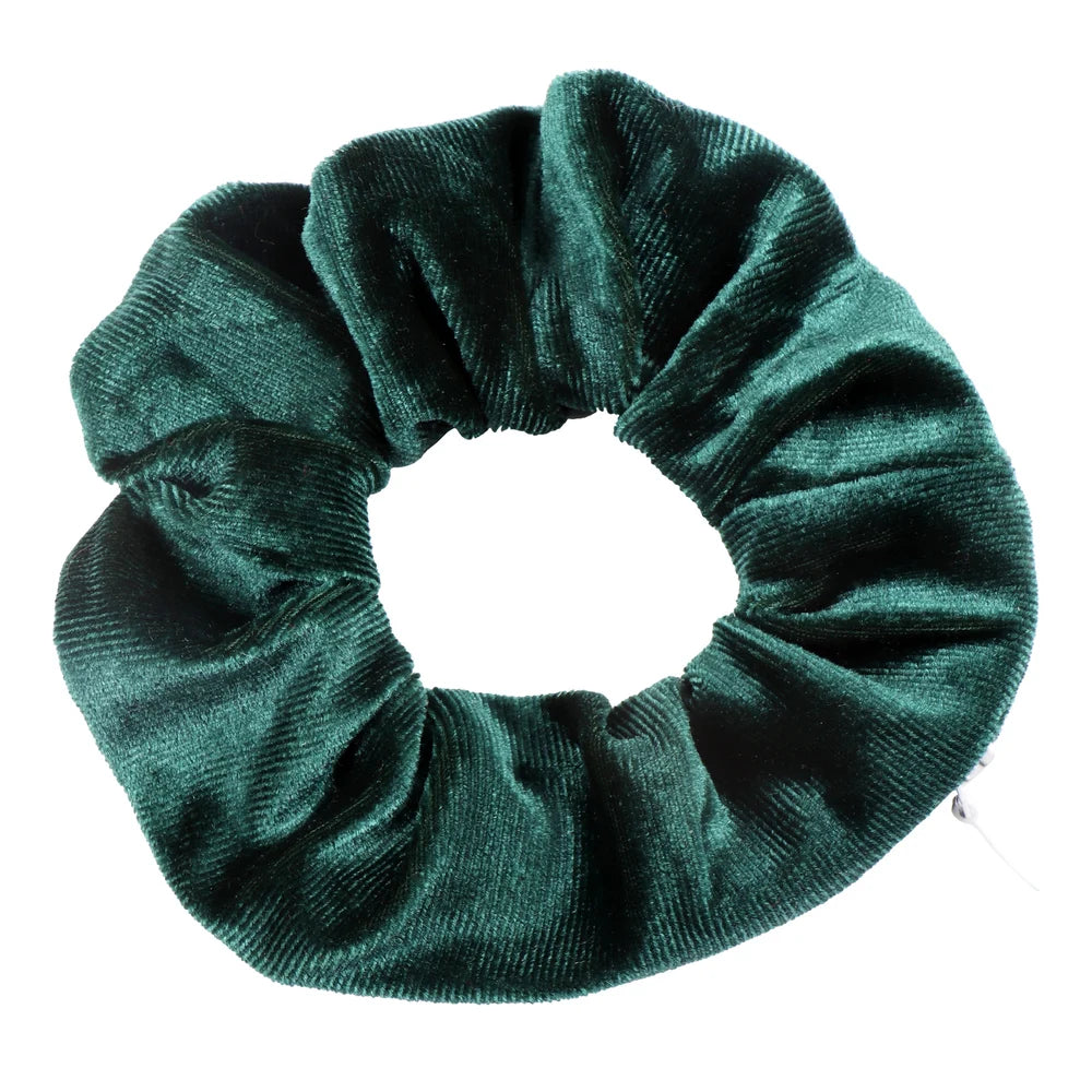 Velvet Hidden Secret Pocket Scrunchie With Zipper