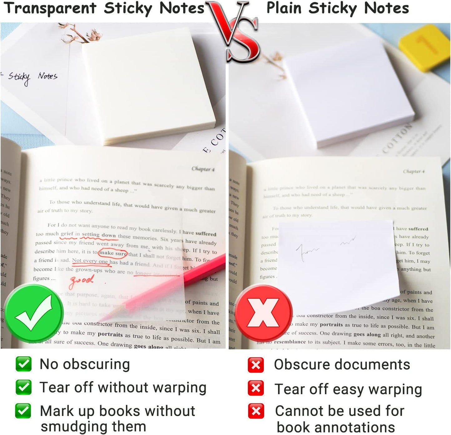 Transparent Sticky Notes