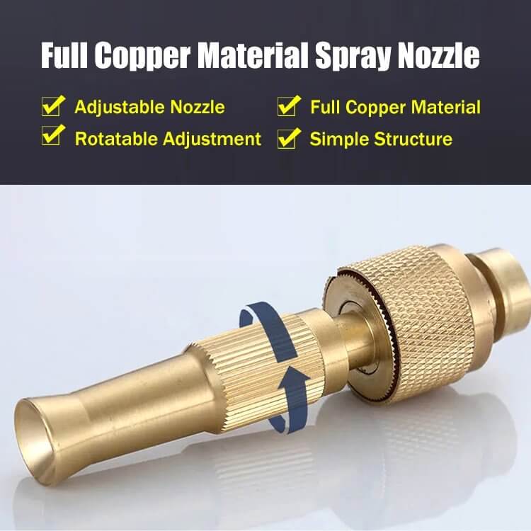 High Pressure Brass Water Hose Nozzle