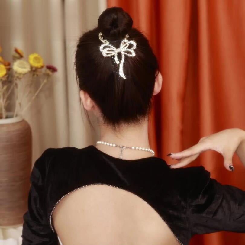 Bow Ponytail Buckle Hairpin