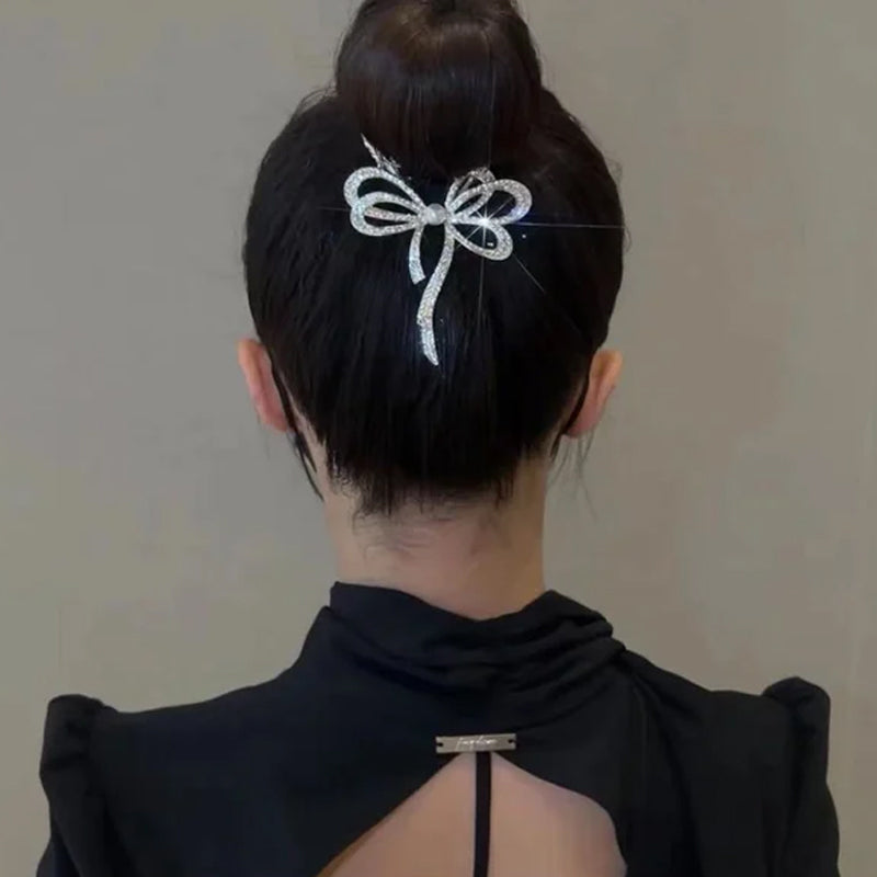 Bow Ponytail Buckle Hairpin