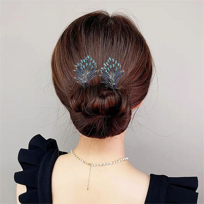 Rhinestone Flower Hair Clip