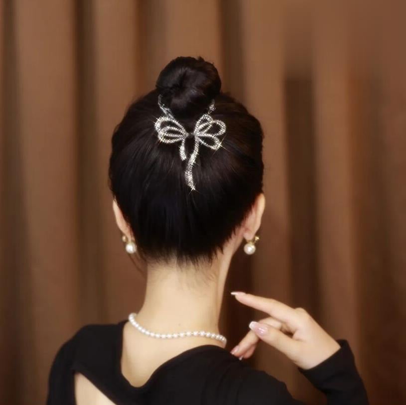 Bow Ponytail Buckle Hairpin