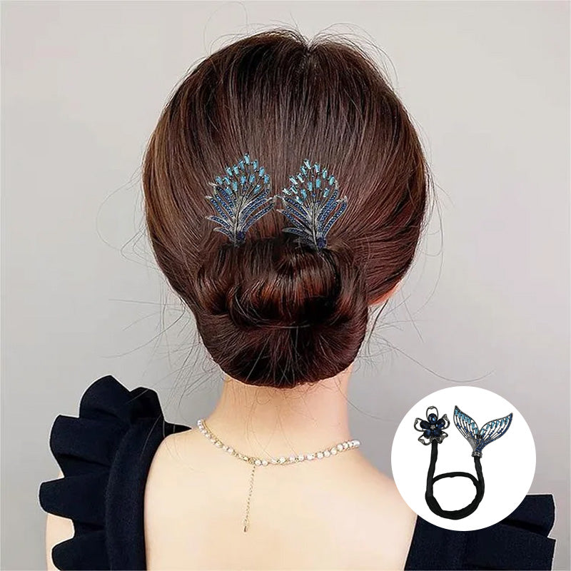 Rhinestone Flower Hair Clip